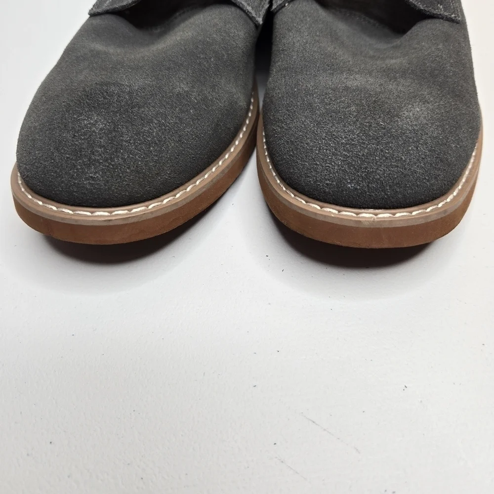 Tommy Hilfiger Men's Gray Seaside Leather Suede Shoes Size 8